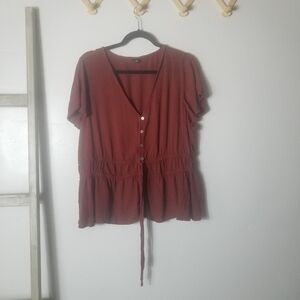 TORRID RED BLOUSE SIZE 3 (3X)